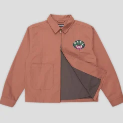 Pass~Port Radish Herringbone Workers Jacket - Deep Rust