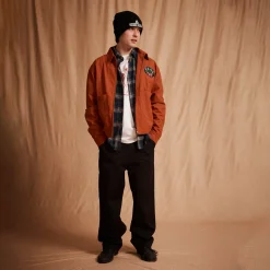 Pass~Port Radish Herringbone Workers Jacket - Deep Rust