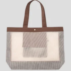 Pass~Port Radish RPET Mesh Tote Bag - Brown
