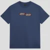 Pass~Port Red Flag Tee - Harbour Blue