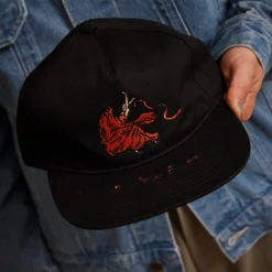 Pass~Port Red Flag Workers Cap - Maroon