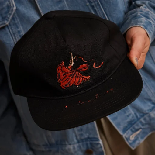 Pass~Port Red Flag Workers Cap - Maroon