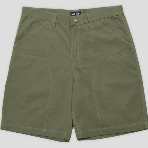 Pass~Port Ripstop Double Knee Diggers Club Short - Moss