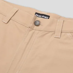Pass~Port Ripstop Double Knee Diggers Club Short - Khaki