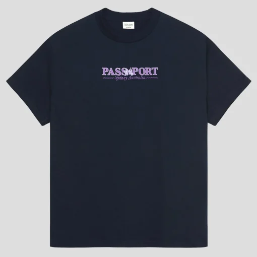 Pass~Port Store & Gallery Exclusive Jacaranda Tee - Navy
