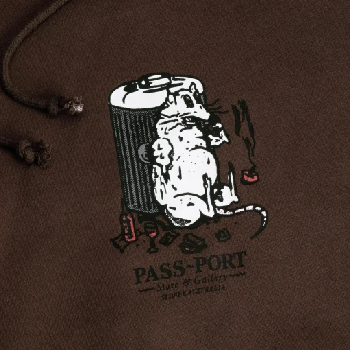 Pass~Port Store & Gallery Exclusive Bin Rat Hoodie - Bark