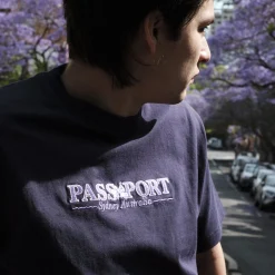 Pass~Port Store & Gallery Exclusive Jacaranda Tee - Navy