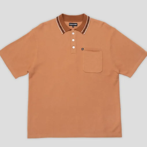 Pass~Port Sunspot Organic Knit Polo - Camel