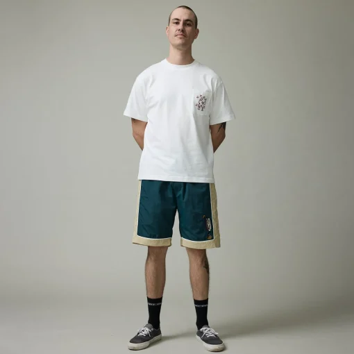 Pass~Port Tassle RPET Casual Short - Green / Cream