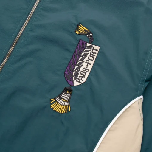 Pass~Port Tassle RPET Delivery Jacket - Green / Cream