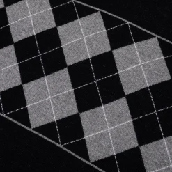 Pass~Port Tilde Stamp Knit Long-sleeve Polo - Black