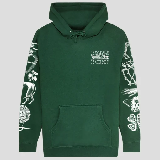 Pass~Port Trinkets Hoodie - Forest Green