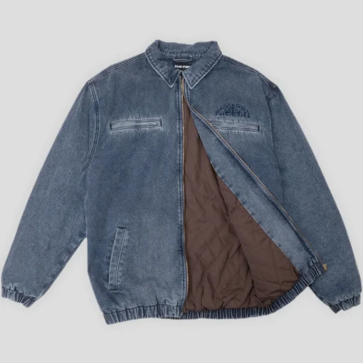 Pass~Port Vineyard Birds Denim Delivery Jacket - Washed Indigo