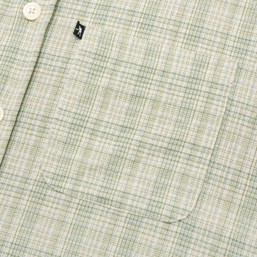 Pass~Port Workers Check Shirt Long-sleeve - Green / Blue