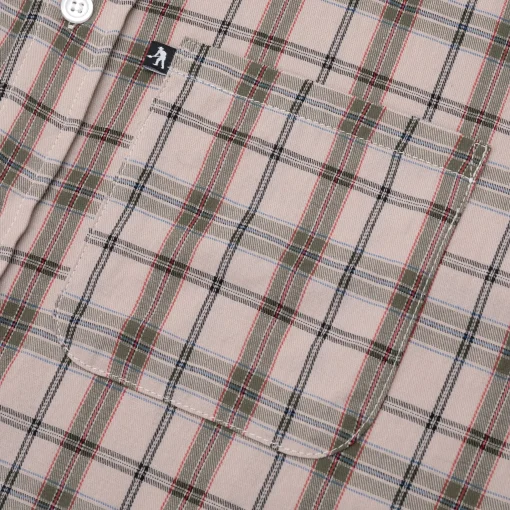Pass~Port Workers Check Short Sleeve Shirt - Sand