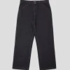 Pass~Port Workers Club Denim Jean - Washed Black / Brown Stitch