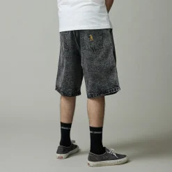 Pass~Port Workers Club Denim Short - Grey Over-Dye