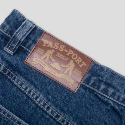Pass~Port Workers Club Jean Short - Faded Washed Dark Indigo