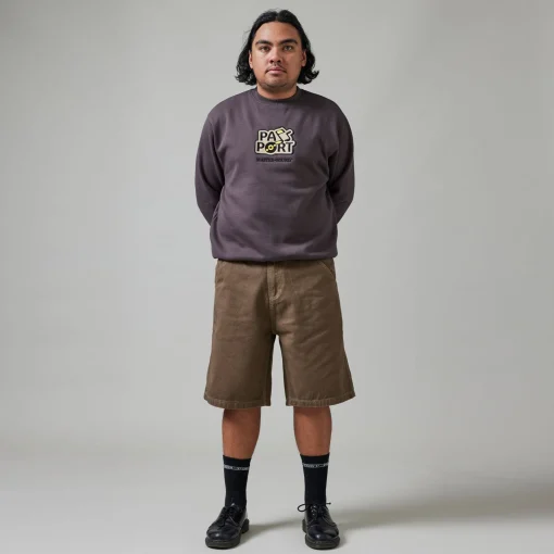 Pass~Port Workers Club Short - Washed Brown