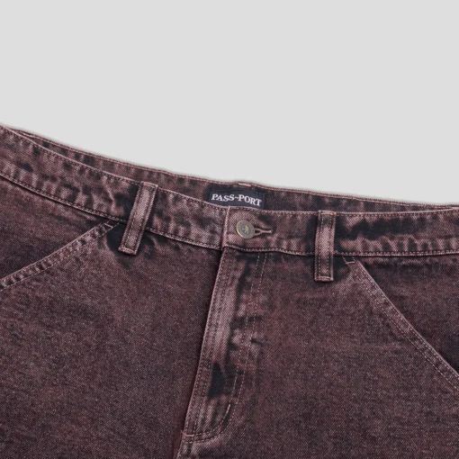 Pass~Port Workers Club Short - Wine Over-Dye