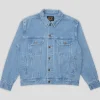 Pass~Port Workers Club Trucker Jacket - Washed Light Indigo