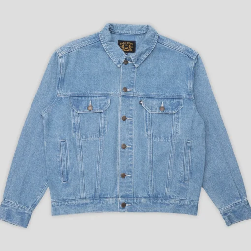 Pass~Port Workers Club Trucker Jacket - Washed Light Indigo
