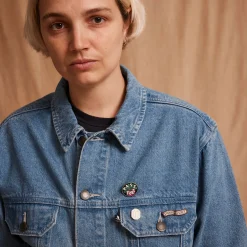 Pass~Port Workers Club Trucker Jacket - Washed Light Indigo
