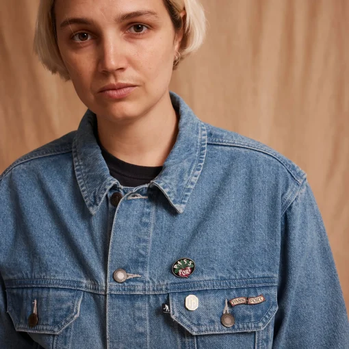 Pass~Port Workers Club Trucker Jacket - Washed Light Indigo