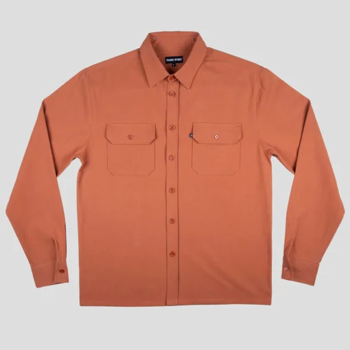 PASS~PORT "WORKERS" L/S SHIRT RUST