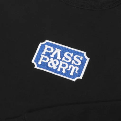 Pass~Port Yearbook Logo Sweater - Black