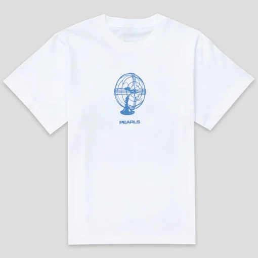 Pearls Skateboards Fan Tee - White