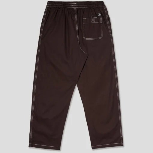 Polar Skate Co. 'Surf' Pant Contrast - Chocolate/White