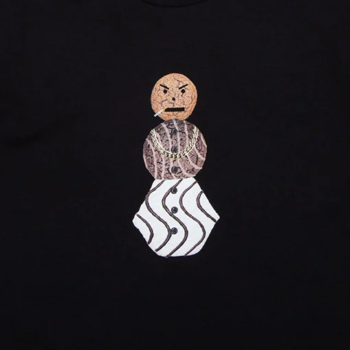 Quartersnacks Front Snackman Tee - Black
