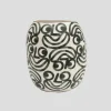 RITTLE VASE SMALL BLACK SPECKLE